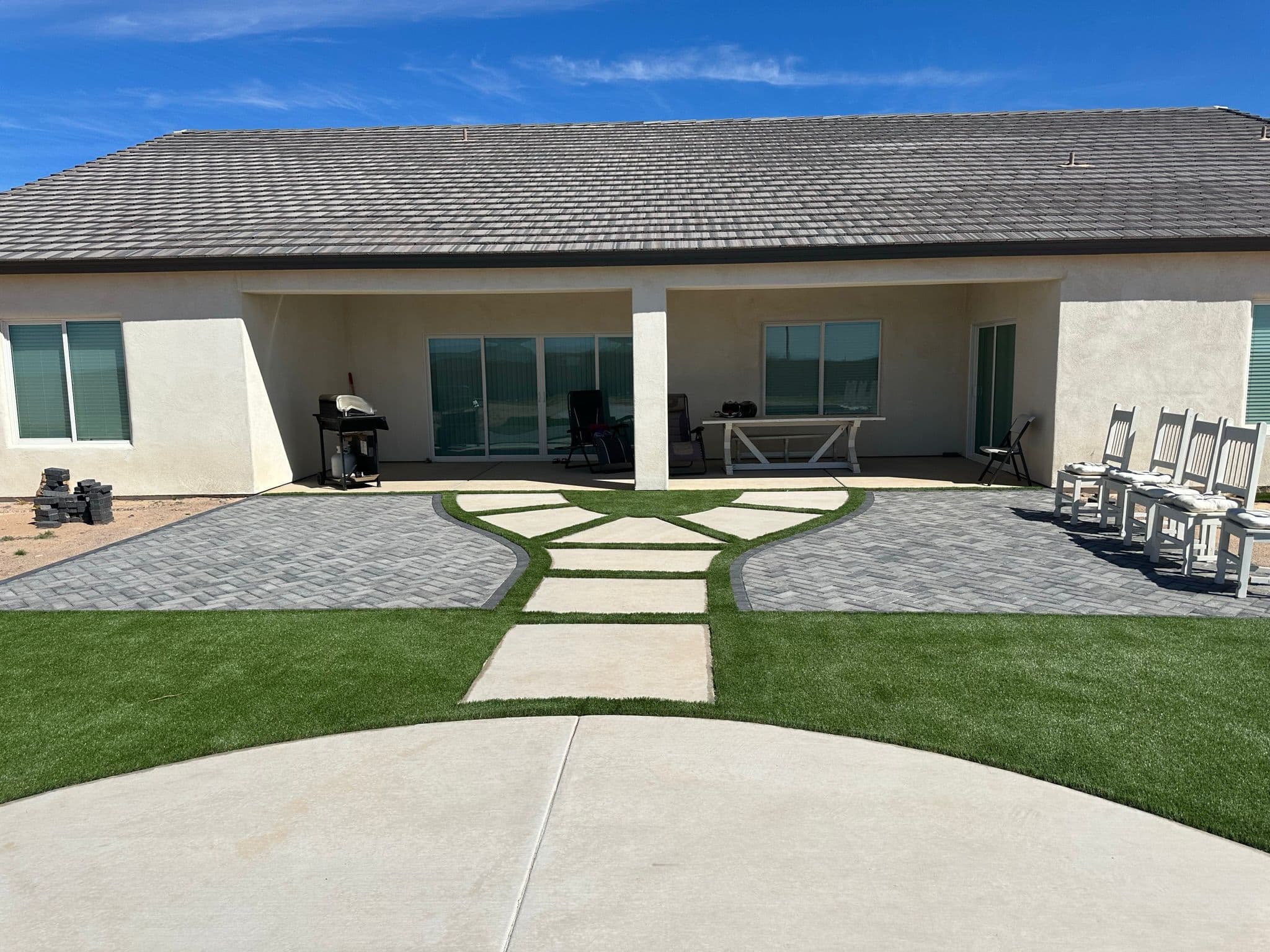 Paver patio project in Phoenix