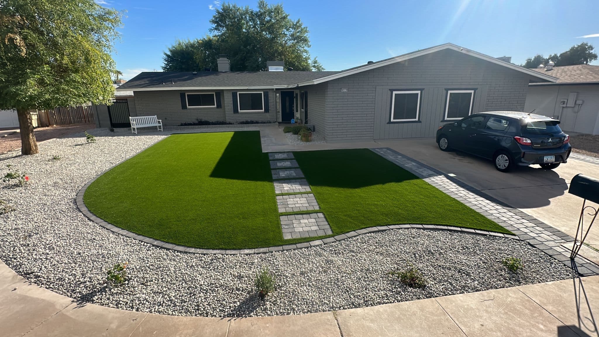 Artificial turf installation