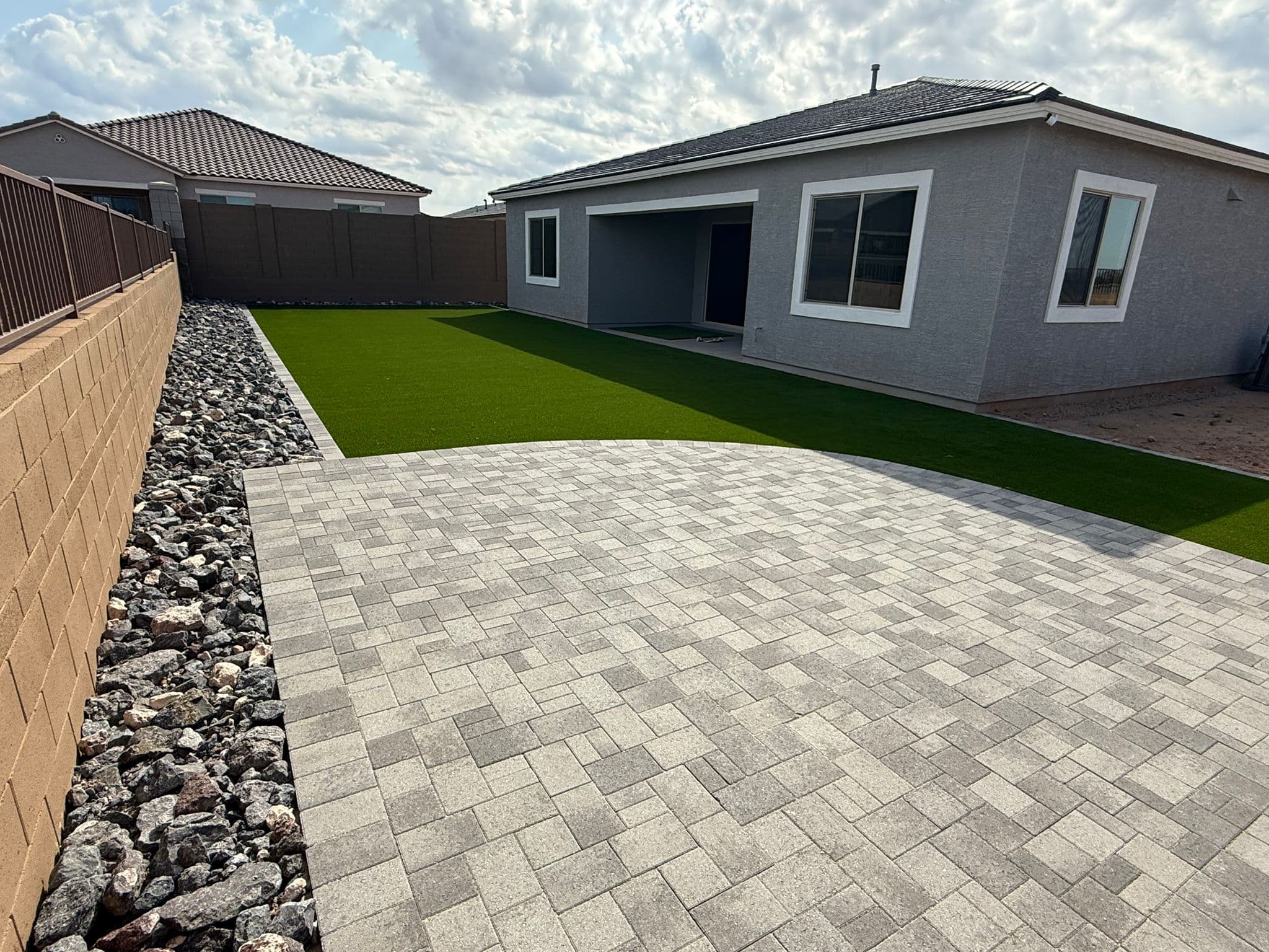 Paver patio project in Phoenix