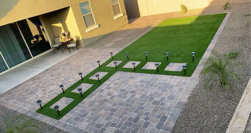 Paver patio project in Phoenix