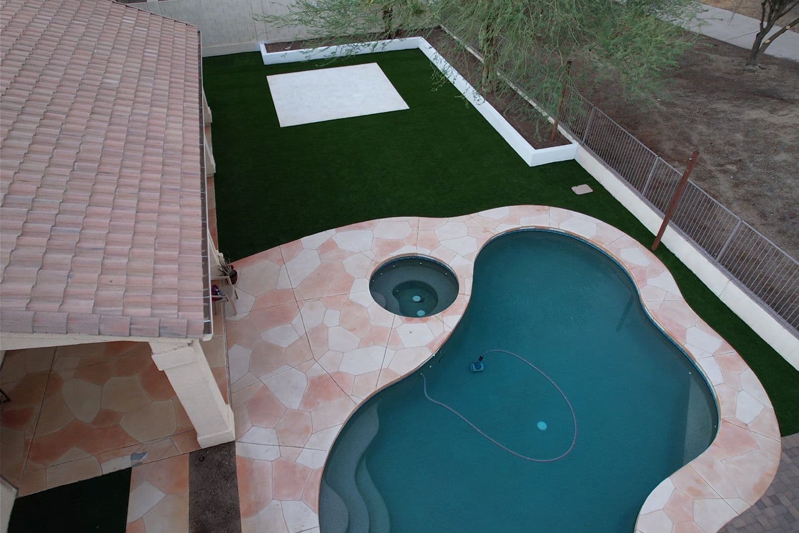 Artificial turf installation