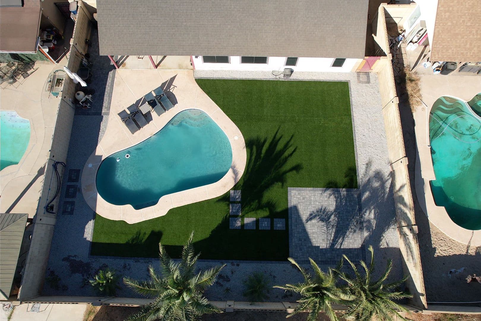 Artificial turf installation