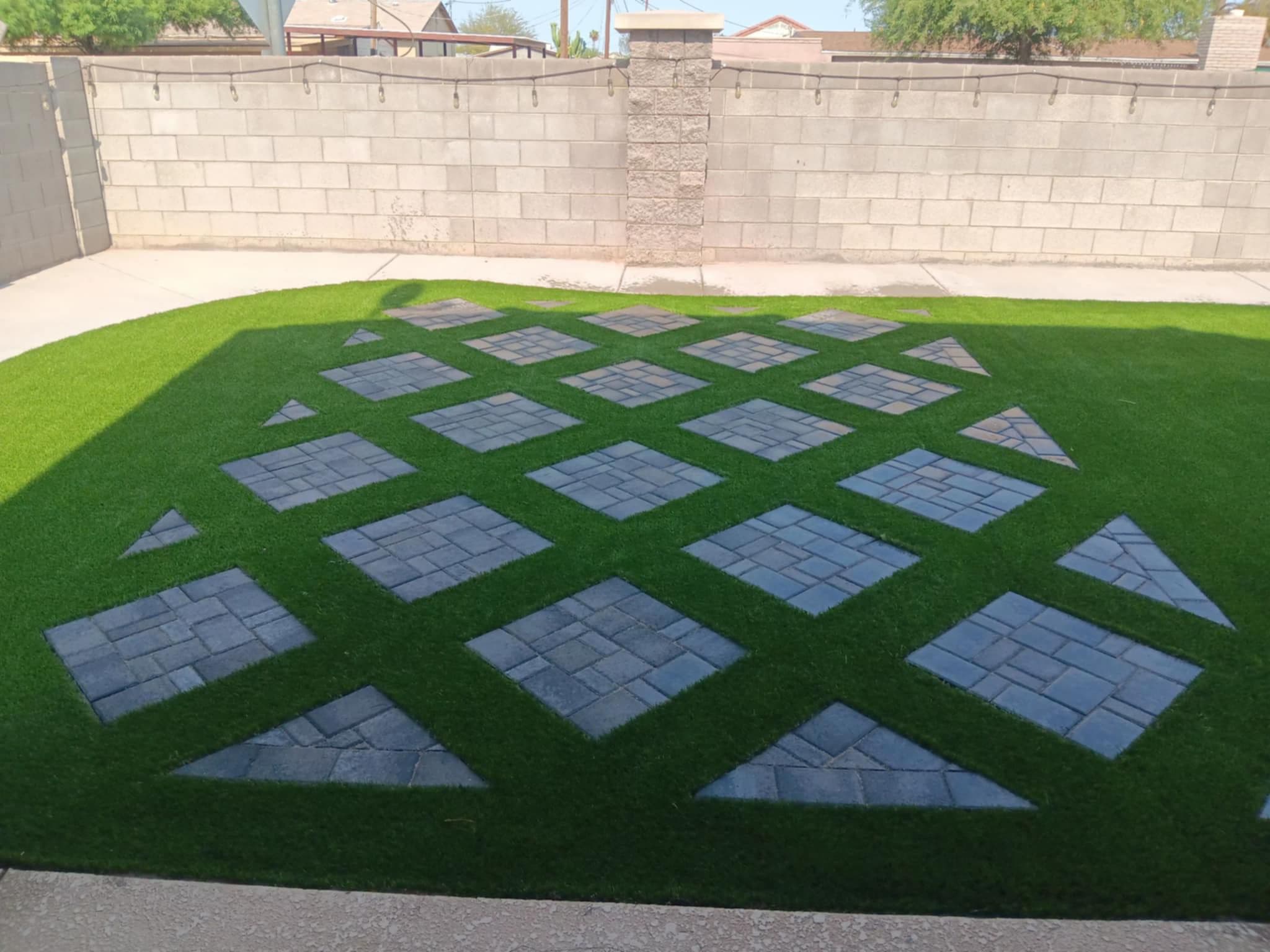 Paver patio project in Phoenix