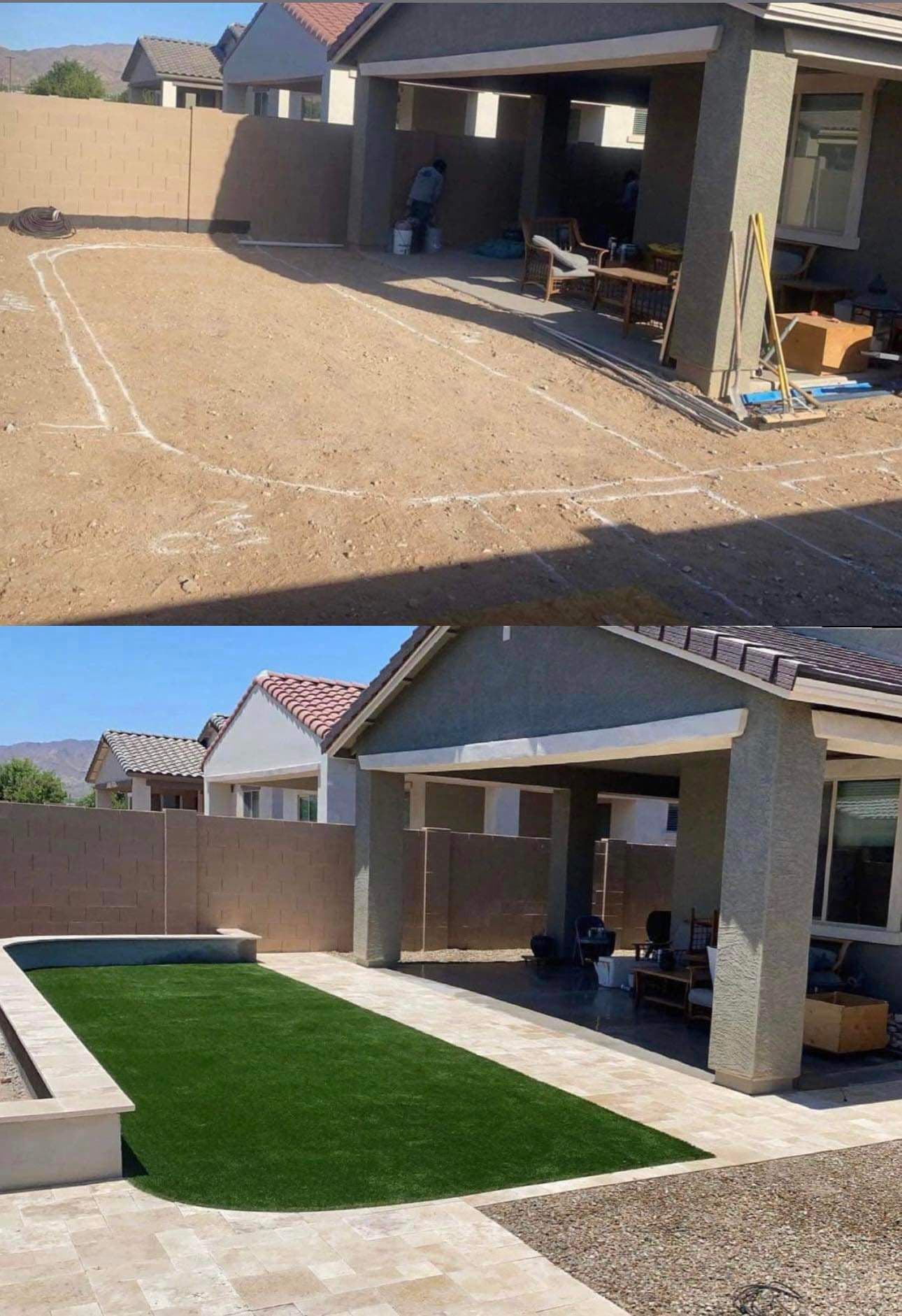 Outdoor living / fire pit area